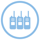 Invisio Icons 128X128px Single And Multi Net Radio S 72Dpi Inv Blue Rgb