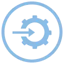 INVISIO Icons 128X128px Seamless Intergration 72Dpi INV Blue RGB